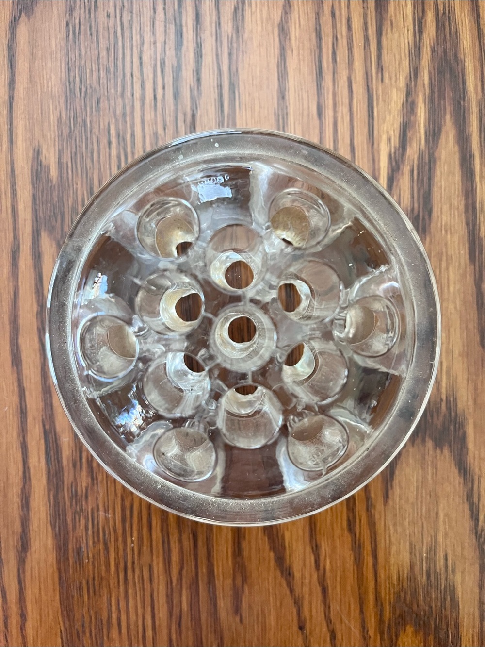 Clear Glass Flower Frog Vase Insert - Clear